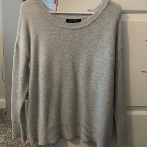 Gray knitted sweater